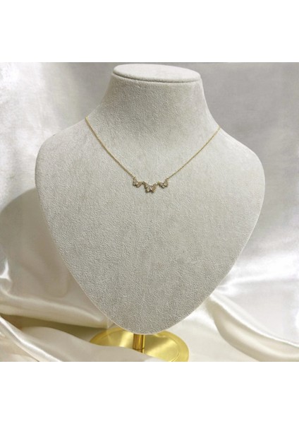 Butterfly Zirkon Kolye Gold fırsatları