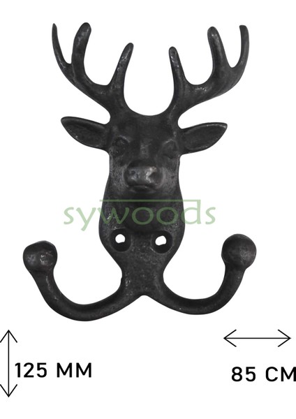 GEYİK PORTMANTO ASKISI DEKORATİF PİRİNÇ DÖKÜM A KALİTE SİYAH modelleri