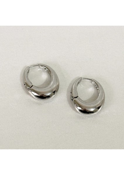 Kararmaz Vıp Bombeli Silver Küpe modelleri