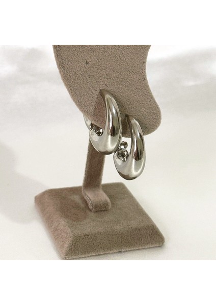 Kararmaz Vıp Bombeli Silver Küpe fırsatları