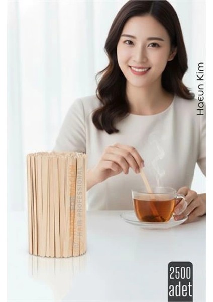 Ahşap Karıştırıcı Kaşık – 2500’lü Paket | Çay, Kahve ve Servis İçin Hijyenik ve Pratik!