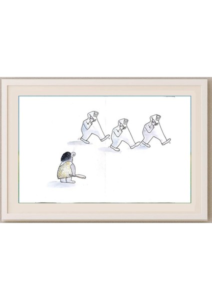 Leng Yan Ping 35X25CM Orijinal Karikatür Tablo fırsatları