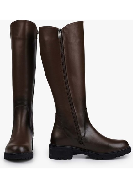 Kadın Perla Açık Kahve Hakiki Deri Çizme modelleri