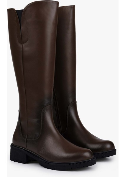 Kadın Perla Açık Kahve Hakiki Deri Çizme indirimleri