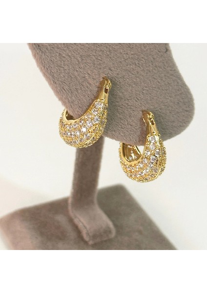 Vıp Zirkon Gold Küpe fırsatları