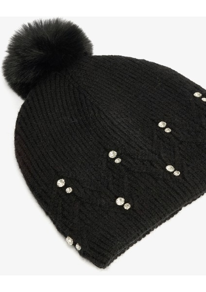 Siyah Emma Ponponlu Bere fiyatları