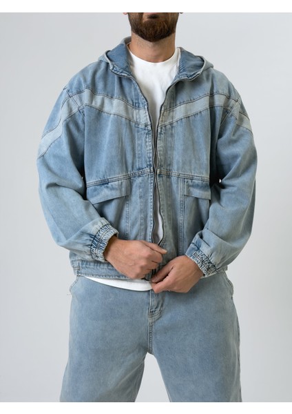 Tasarım Erkek Kot Ceket COC2545 modelleri