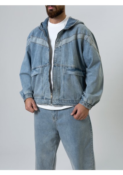 Tasarım Erkek Kot Ceket COC2545 fırsatları