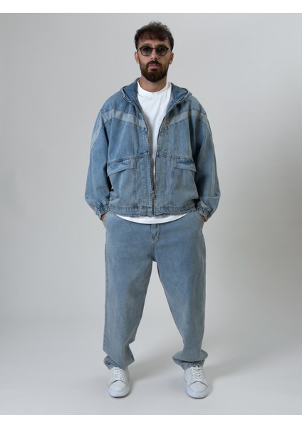 Tasarım Erkek Kot Ceket COC2545 indirimleri