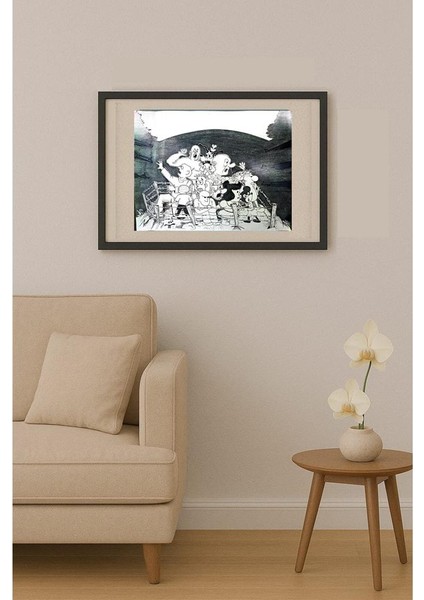 Shahed Modjtehedzadeh 35X25CM Orijinal Karikatür Tablo fiyatları