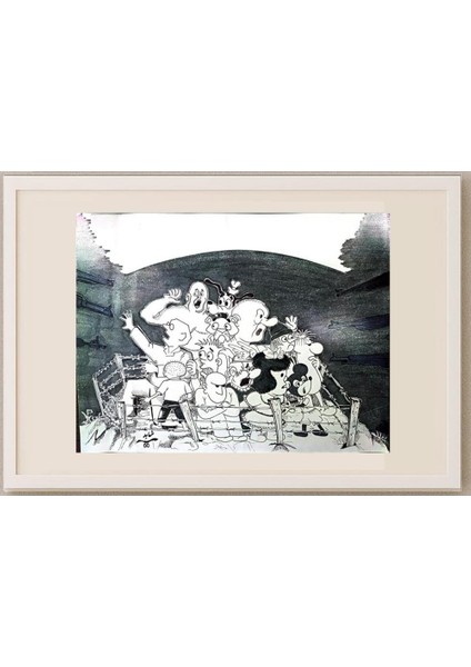 Shahed Modjtehedzadeh 35X25CM Orijinal Karikatür Tablo fırsatları