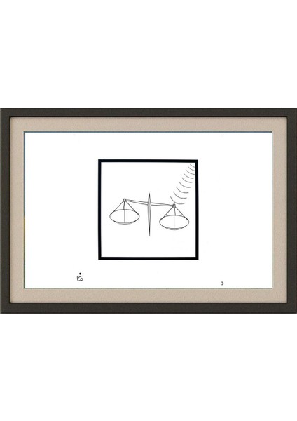 Mehdi Zarnoosheh Farahani 20X20CM Orijinal Karikatür Tablo