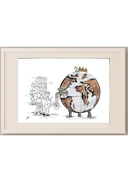 Raheleh Fakhari 29X21CM Orijinal Karikatür Tablo fırsatları