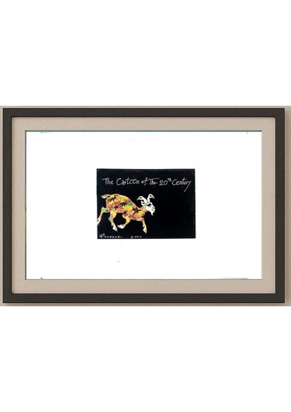 Ali Divandari 29X21CM Orijinal Karikatür Tablo