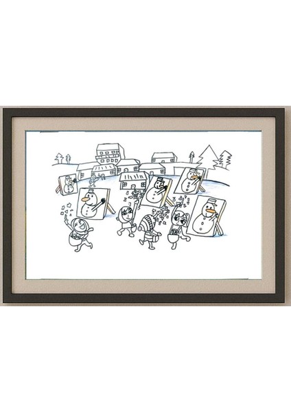 Chen Yue Xi 29X21CM Orijinal Karikatür Tablo