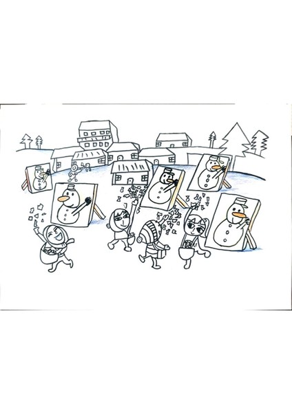 Chen Yue Xi 29X21CM Orijinal Karikatür Tablo modelleri