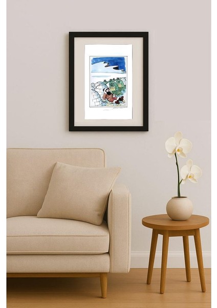 Frantisek Kratochvil 43X30CM Orijinal Karikatür Tablo fiyatları