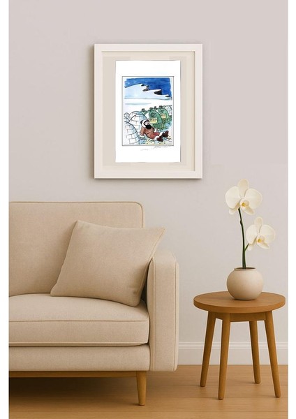 Frantisek Kratochvil 43X30CM Orijinal Karikatür Tablo indirimleri