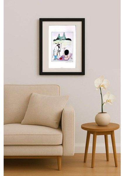 Frantisek Kratochvil 43X30CM Orijinal Karikatür Tablo fiyatları