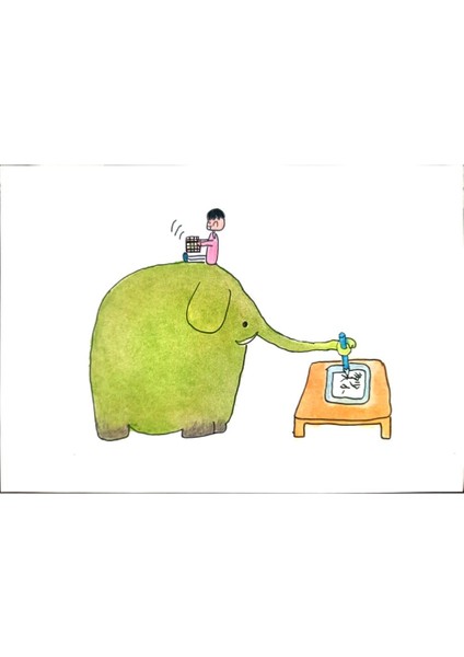 Mu Yujba 29X21CM Orijinal Karikatür Tablo modelleri