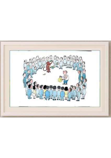 Zhang Jia Xue 35X25CM Orijinal Karikatür Tablo fırsatları