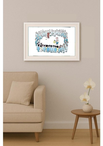 Zhang Jia Xue 35X25CM Orijinal Karikatür Tablo indirimleri