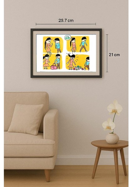 Xin Wan He 29X21CM Orijinal Karikatür Tablo fiyatları