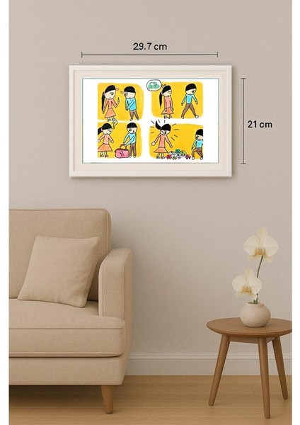 Xin Wan He 29X21CM Orijinal Karikatür Tablo indirimleri