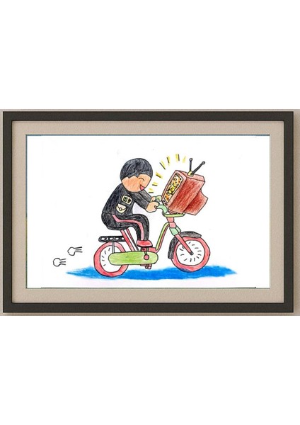 Jiahao Liu 29X21CM Orijinal Karikatür Tablo