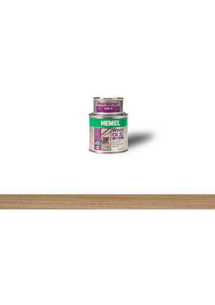 Wood Oil 2c A+B Bileşen Ahşap Yağı Şeffaf 0,3 Lt