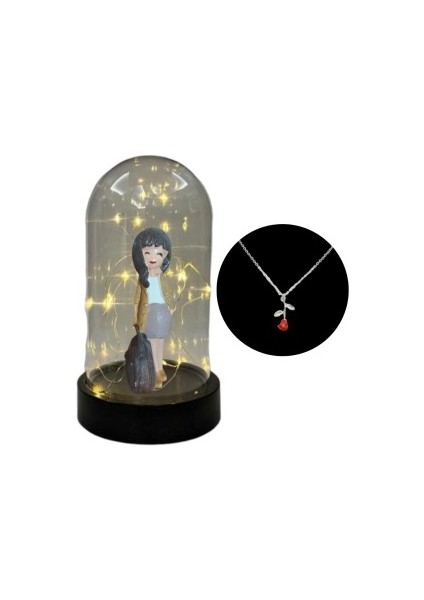 Fanus Teraryum Iş Kadını Kolye Hediyeli