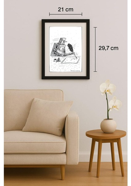 Mihaita Porumbita 29X21CM Orijinal Karikatür Tablo fiyatları