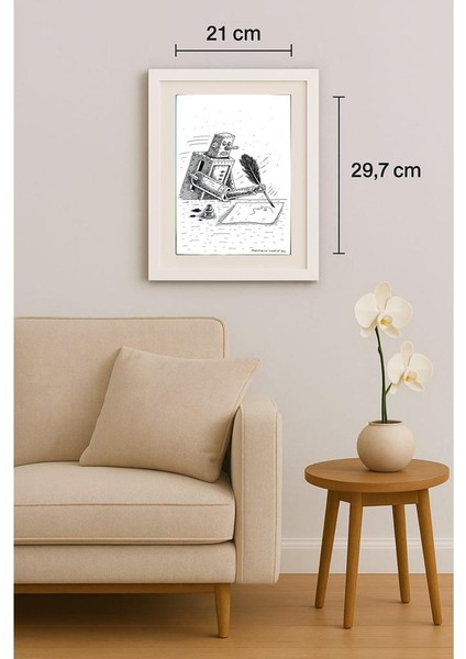 Mihaita Porumbita 29X21CM Orijinal Karikatür Tablo indirimleri