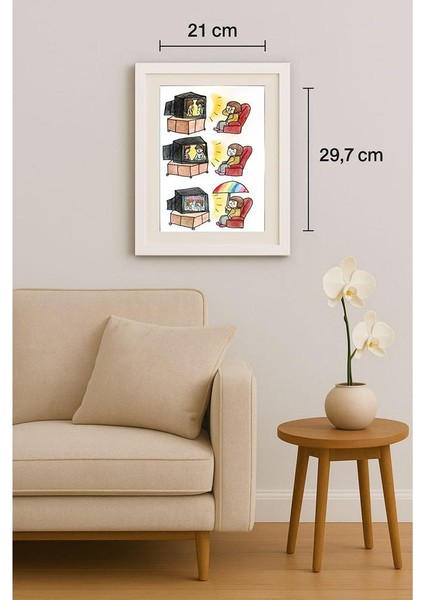 Li Han Meng 29X21CM Orijinal Karikatür Tablo indirimleri