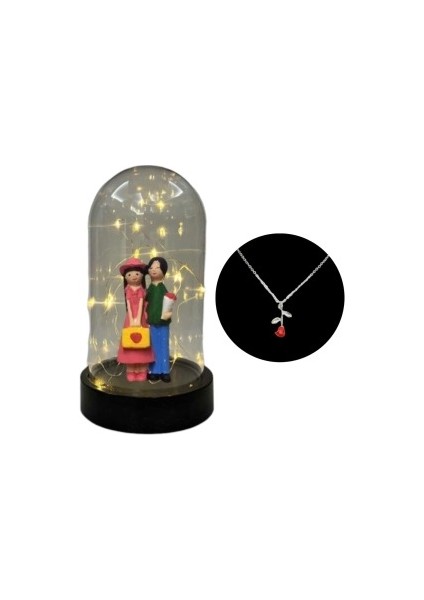 Fanus Teraryum Iki Arkadaş Kolye Hediyeli