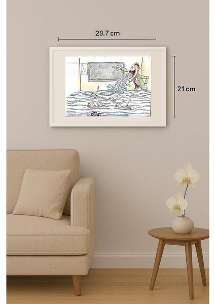 Said Mahmod 29X21CM Orijinal Karikatür Tablo indirimleri