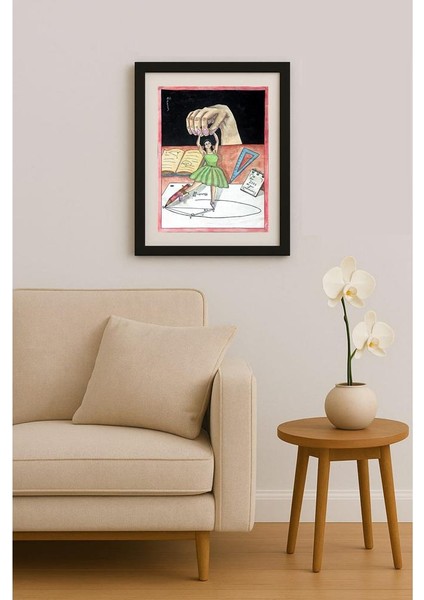 Ali Aghaeyi 43X30CM Orijinal Karikatür Tablo fiyatları