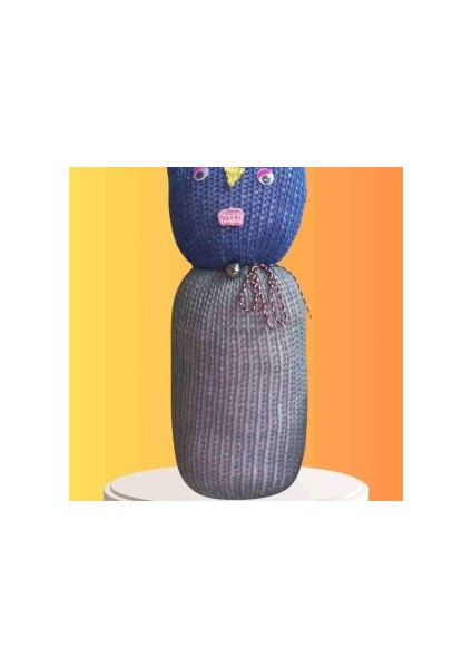 Tıkırık Örgü Yastık Uyku ve Oyun Arkadaşı Cingöz - 35 cm
