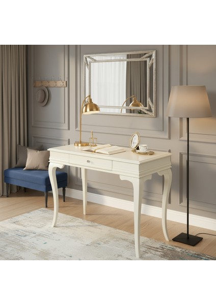 110 cm Masif Rustik Krem Dresuar