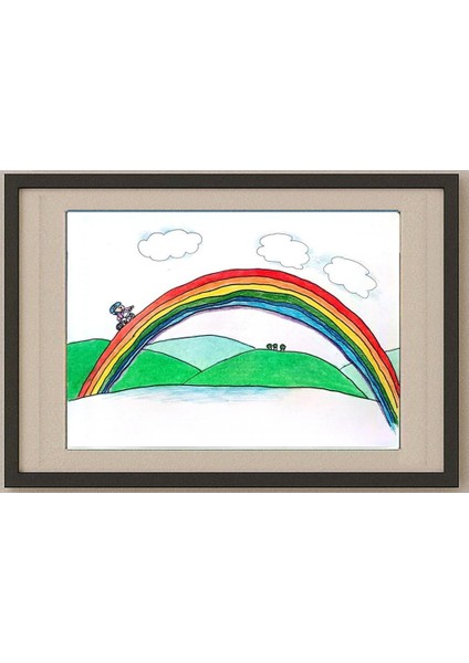 Zhang Si Qi 29X21CM Orijinal Karikatür Tablo