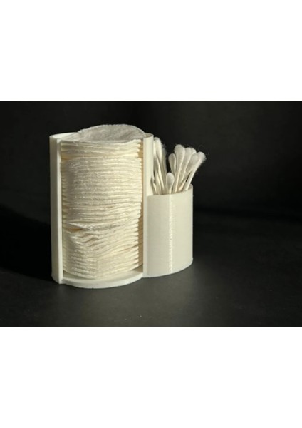 2'si 1 Arada Kozmetik Pedleri ve Pamuklu Çubuk Düzenleyici