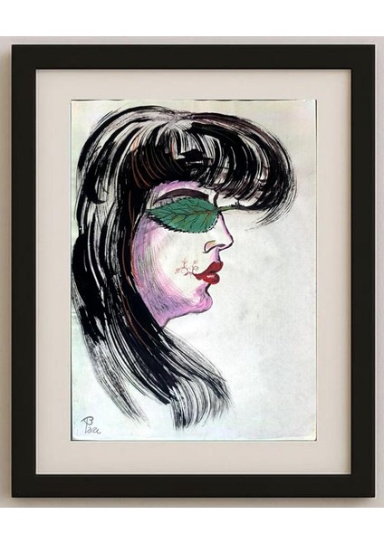 Pari Mohammad Nabi 29X21CM Orijinal Karikatür Tablo