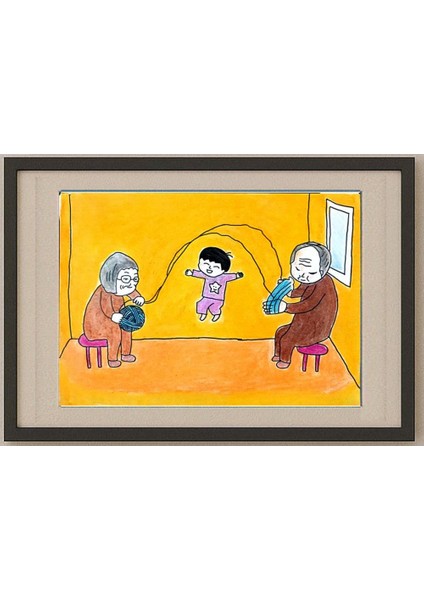 Jiahao Liu 29X21CM Orijinal Karikatür Tablo