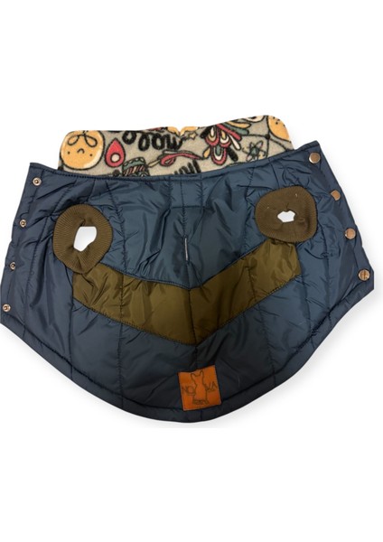 Novablaf Lacivert Haki V Detay Su Geçirmez Köpek Montu