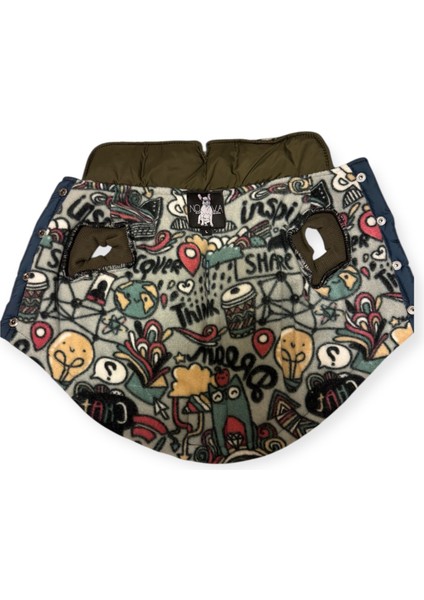 Novablaf Lacivert Haki V Detay Su Geçirmez Köpek Montu fiyatları