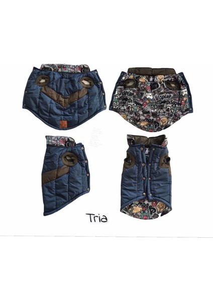 Novablaf Lacivert Haki V Detay Su Geçirmez Köpek Montu modelleri