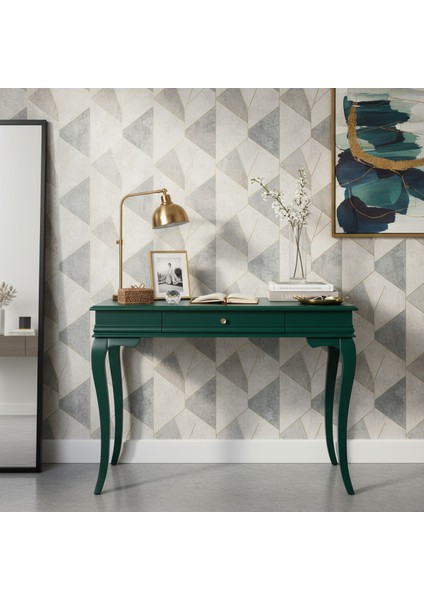 100 cm Masif Rustik Yeşil Dresuar