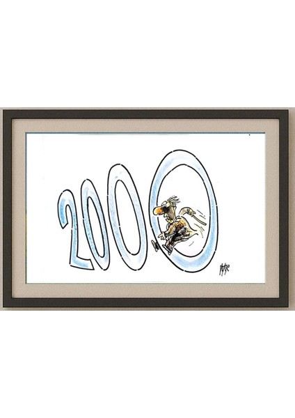 Ignjat Gatalo 35X25CM Orijinal Karikatür Tablo