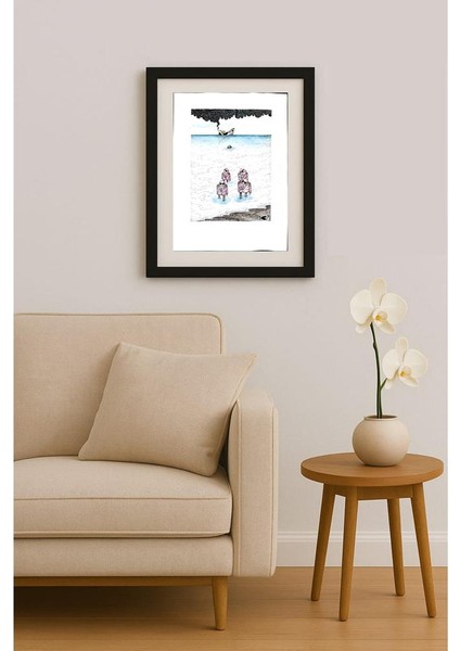 Seyran Caferli 43X30CM Orijinal Karikatür Tablo fiyatları