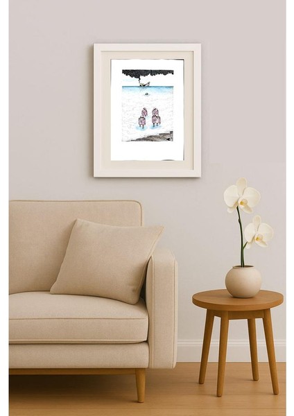 Seyran Caferli 43X30CM Orijinal Karikatür Tablo indirimleri